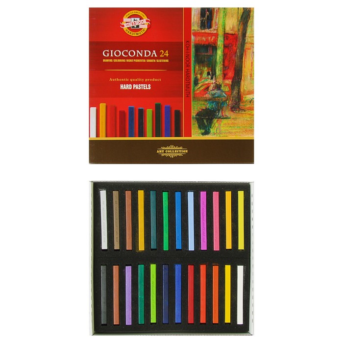 

Пастель сухая художественная 24 цвета, Hard Koh-I-Noor GIOCONDA 8114
