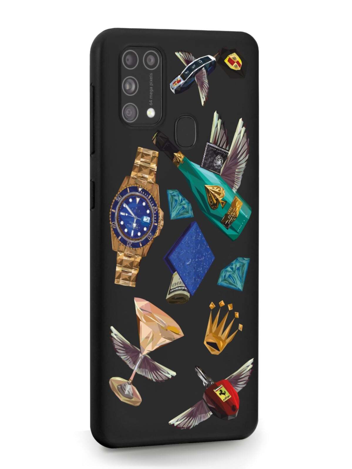 фото Чехол musthavecase для samsung galaxy m31 luxury lifestyle черный