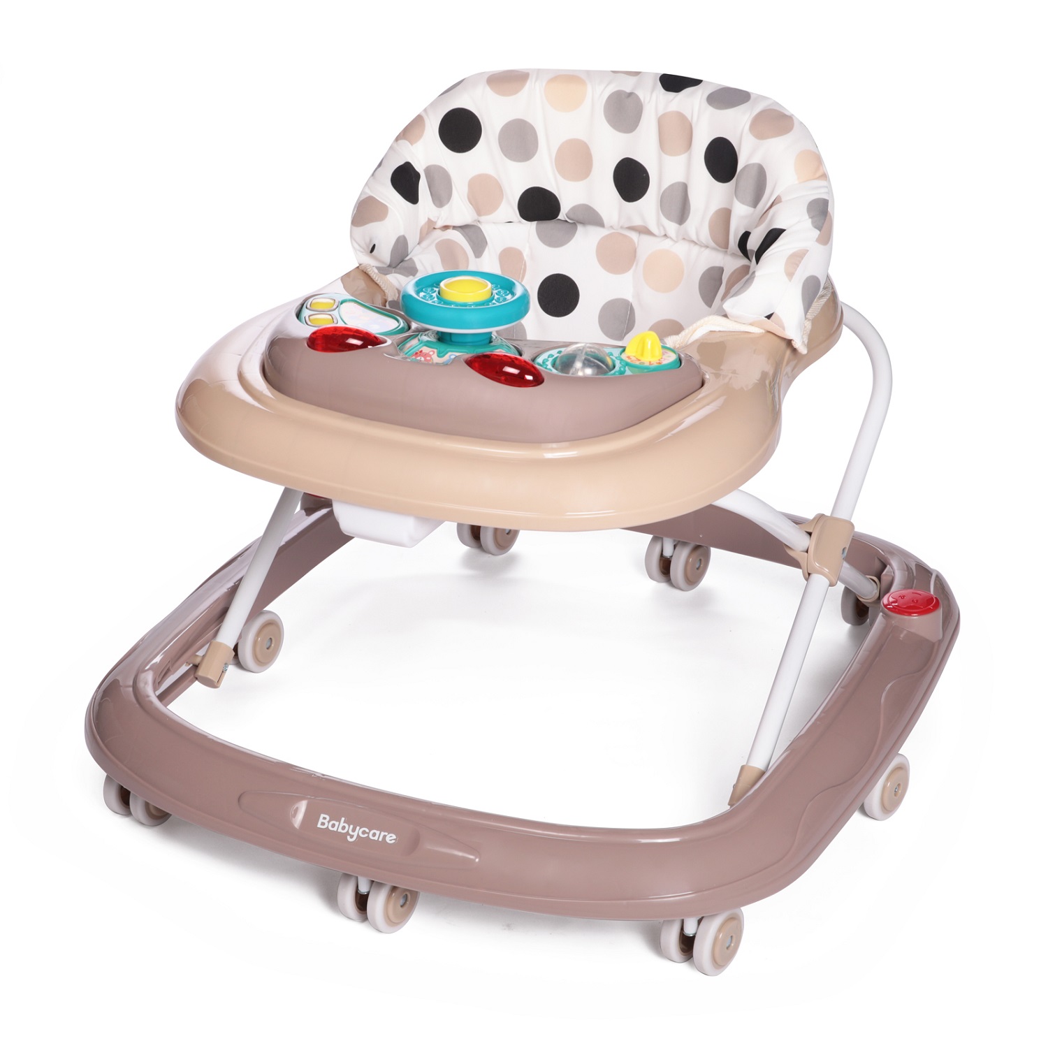 

Ходунки BabyCare BABYCARE Ходунки Flip, бежевые точки