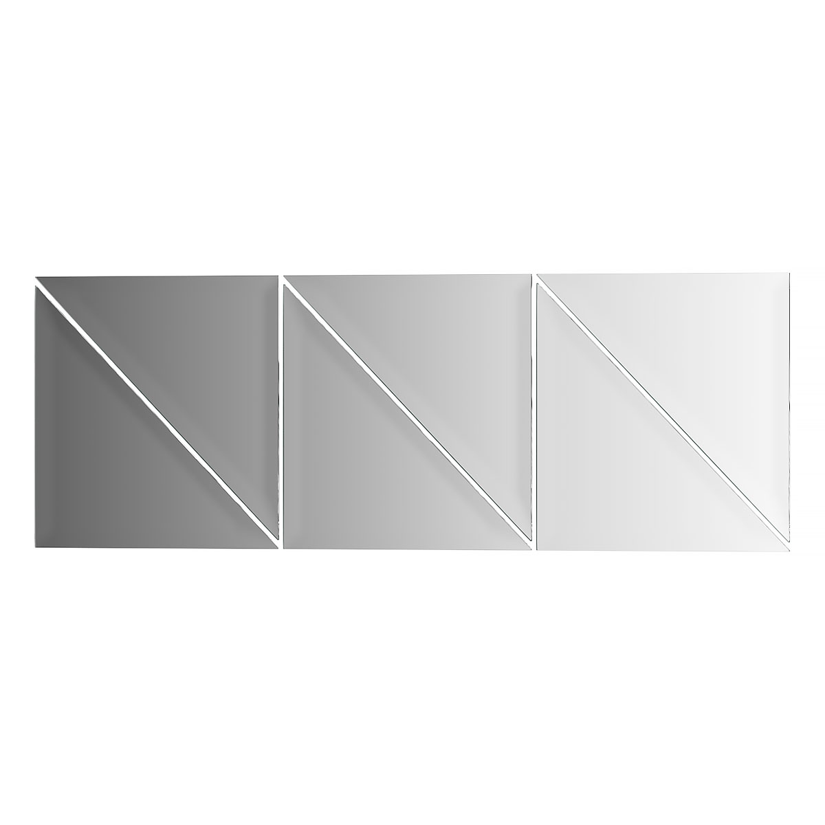 Зеркальная плитка с фацетом 10 mm - 6 шт  Evoform BY 1513 15x15см