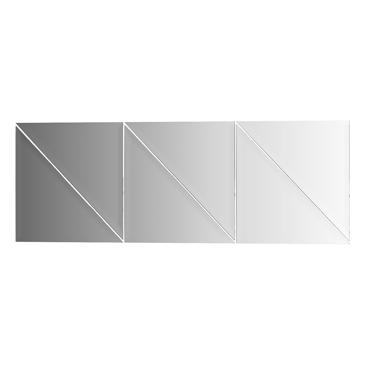 Зеркальная плитка с фацетом 10 mm - 6 шт  Evoform BY 1515 20x20см