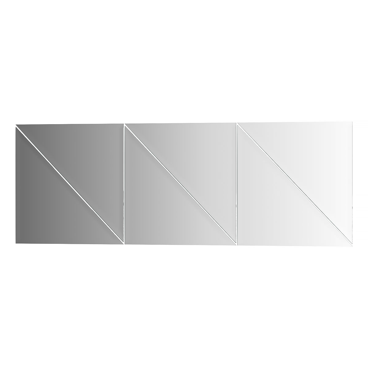 фото Зеркальная плитка с фацетом 10 mm - 6 шт evoform by 1517 25x25см