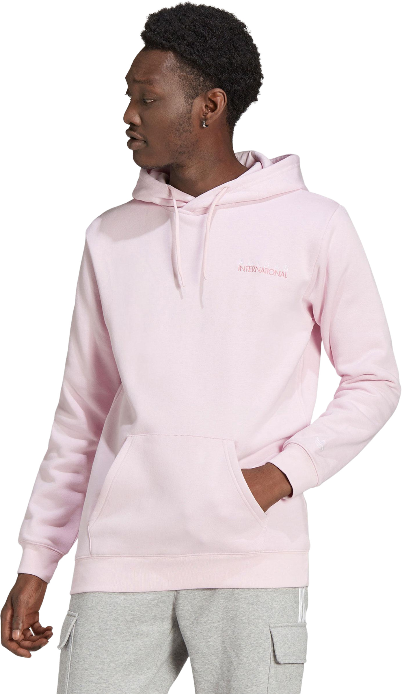 

Худи мужское Adidas HF5674 розовое 2XL, HF5674