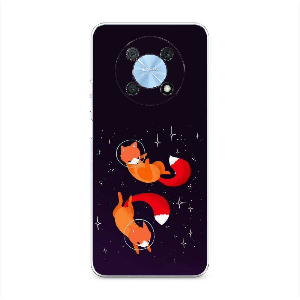 

Чехол Awog на Huawei Nova Y90 "Лисы космонавты", Разноцветный