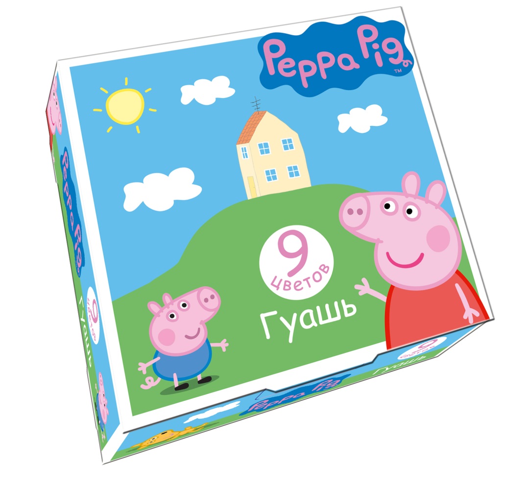 

Гуашь Peppa Pig Свинка Пеппа 9 цветов