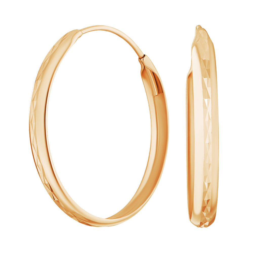 

Серьги золотые (конго) d = 25мм арт. 1021583/54, 1021583/54
