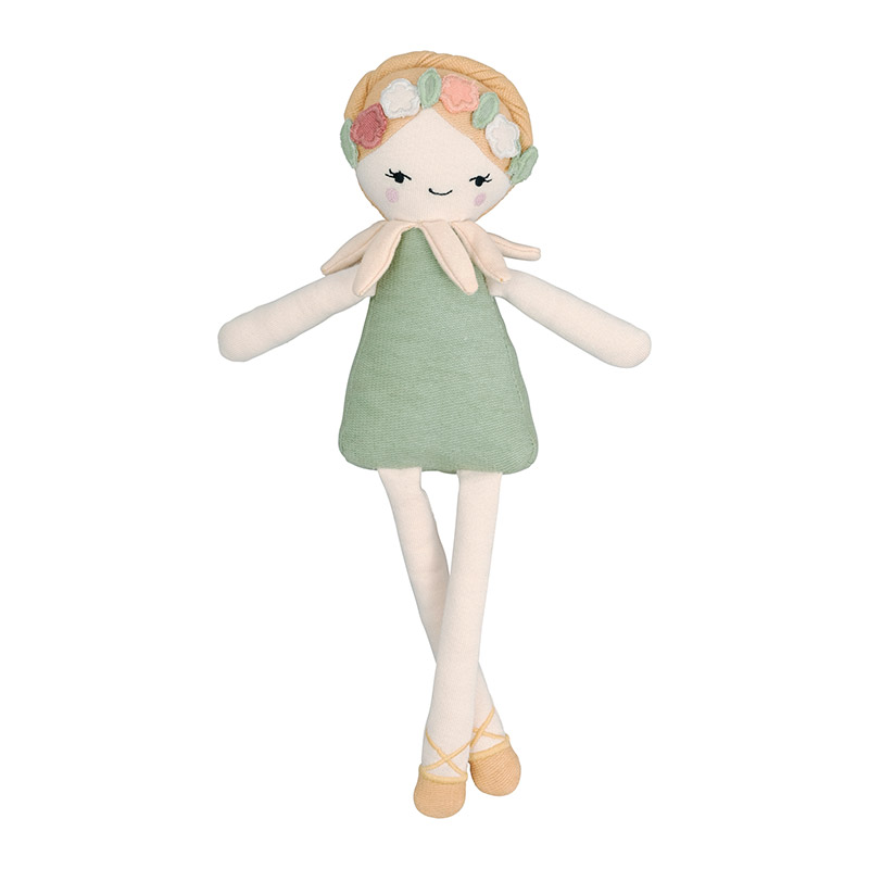 Текстильная кукла Fabelab Летний эльф Ingvild, бежевый, 30 см