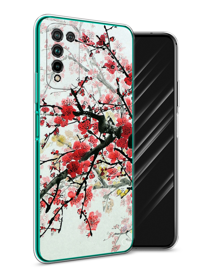

Чехол Awog на Honor 10X Lite "Сакура", Розовый;черный, 6104650-4