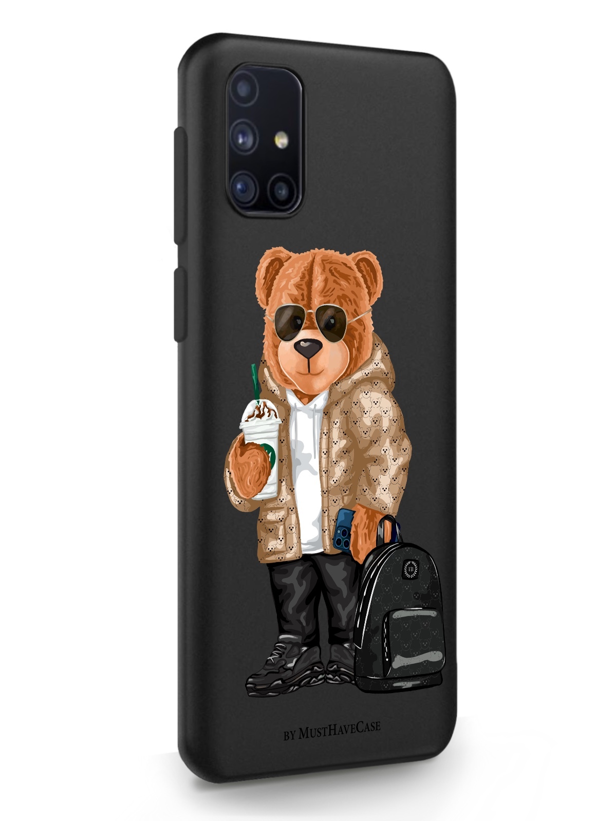 фото Чехол musthavecase для samsung galaxy m31s tony style в очках черный