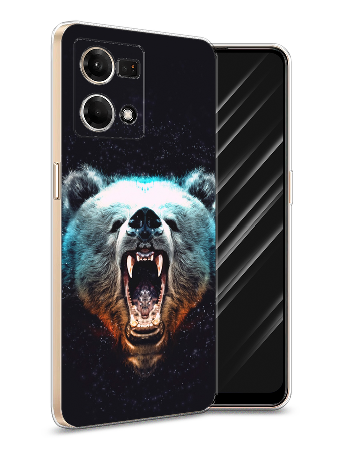 

Чехол Awog на Oppo Reno 7 4G/8 4G "Неоновый самурай", Разноцветный