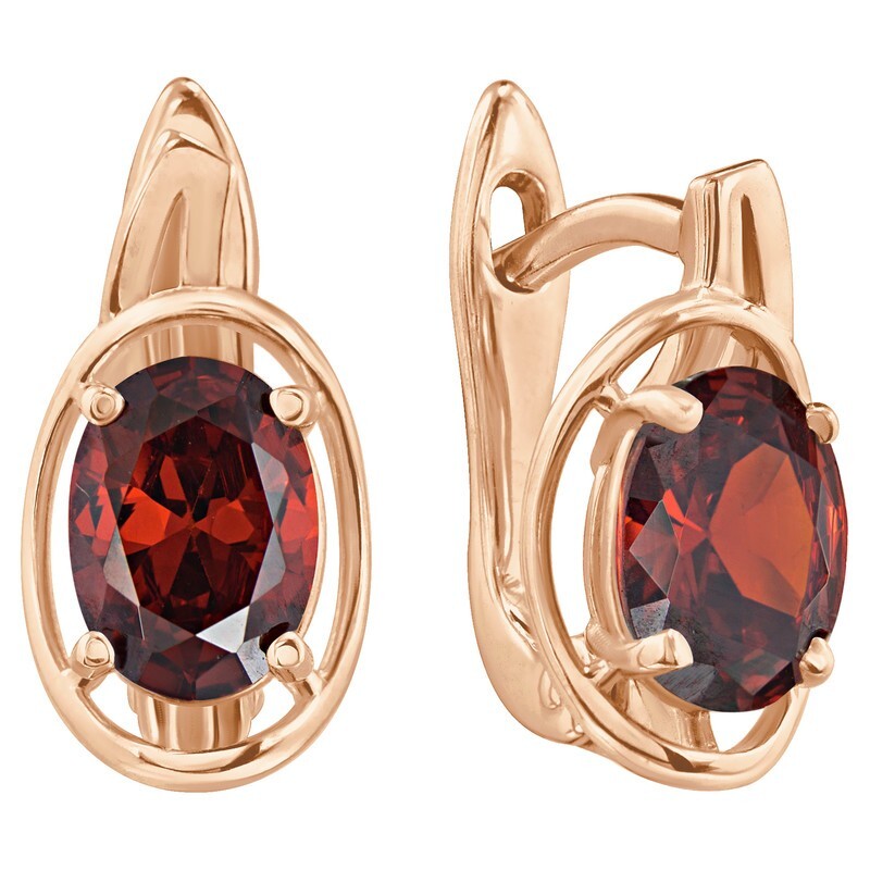 

Серьги из серебра с кристаллом ювелирным LAZURIT-ONLINE 8317RG, 8317RG