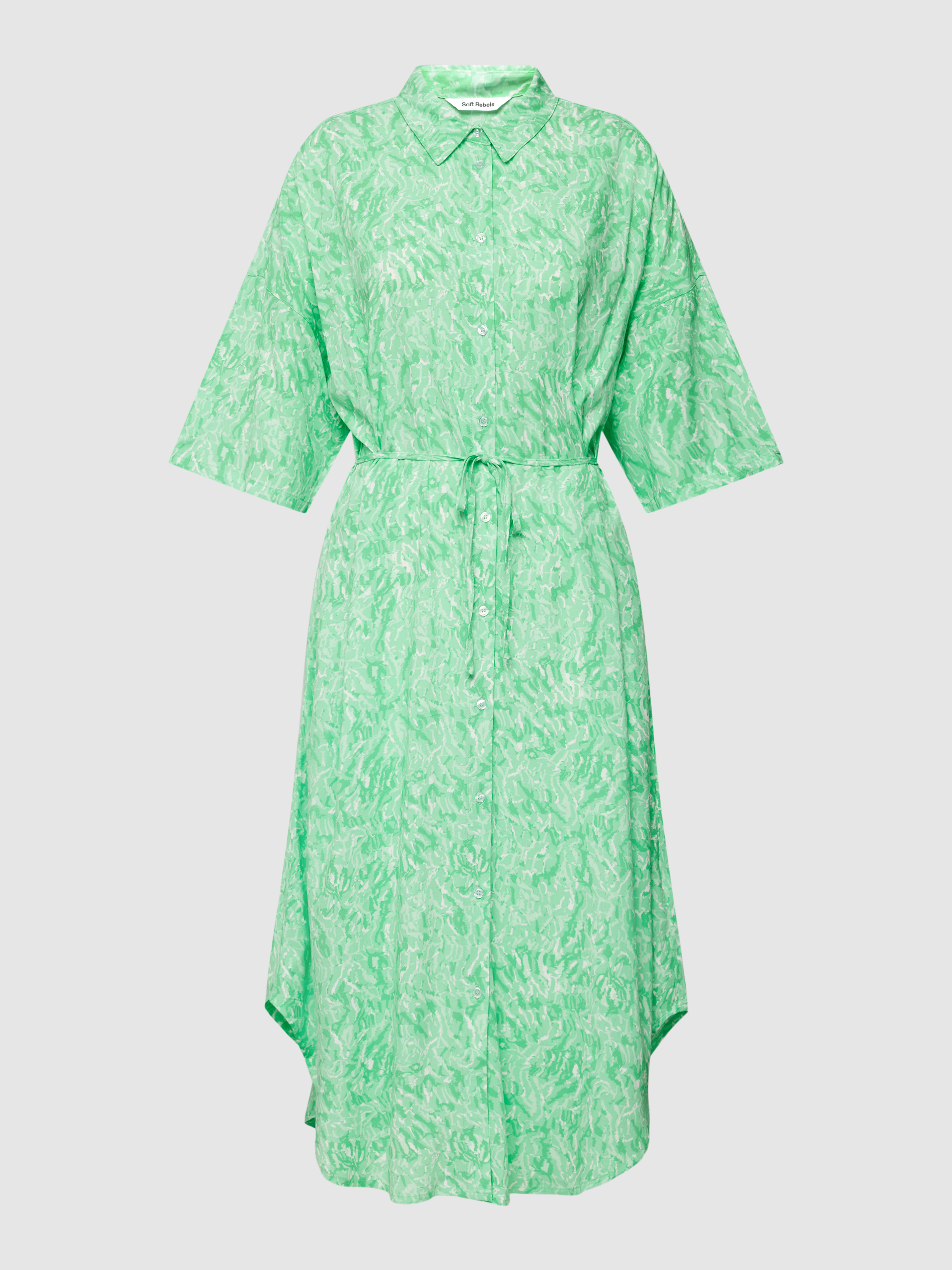 Платье женское Soft Rebels 1781623 зеленое XL (доставка из-за рубежа)