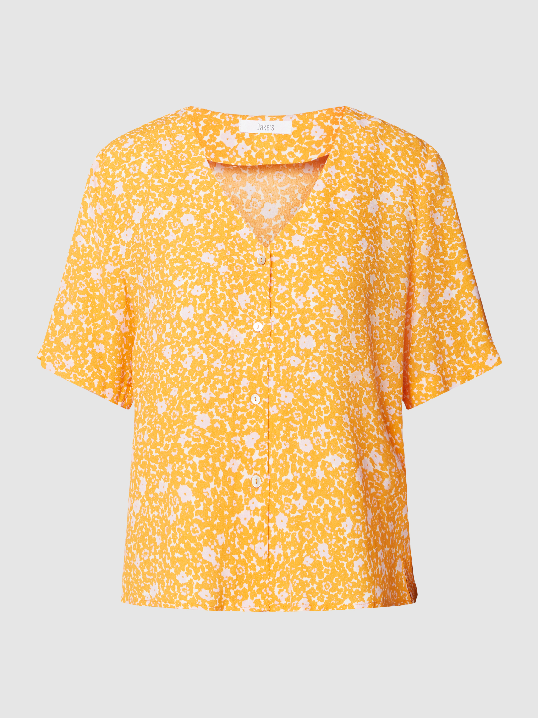 

Блуза женская Jake's Casual 1783882 оранжевая 44 (доставка из-за рубежа), Оранжевый, 1783882