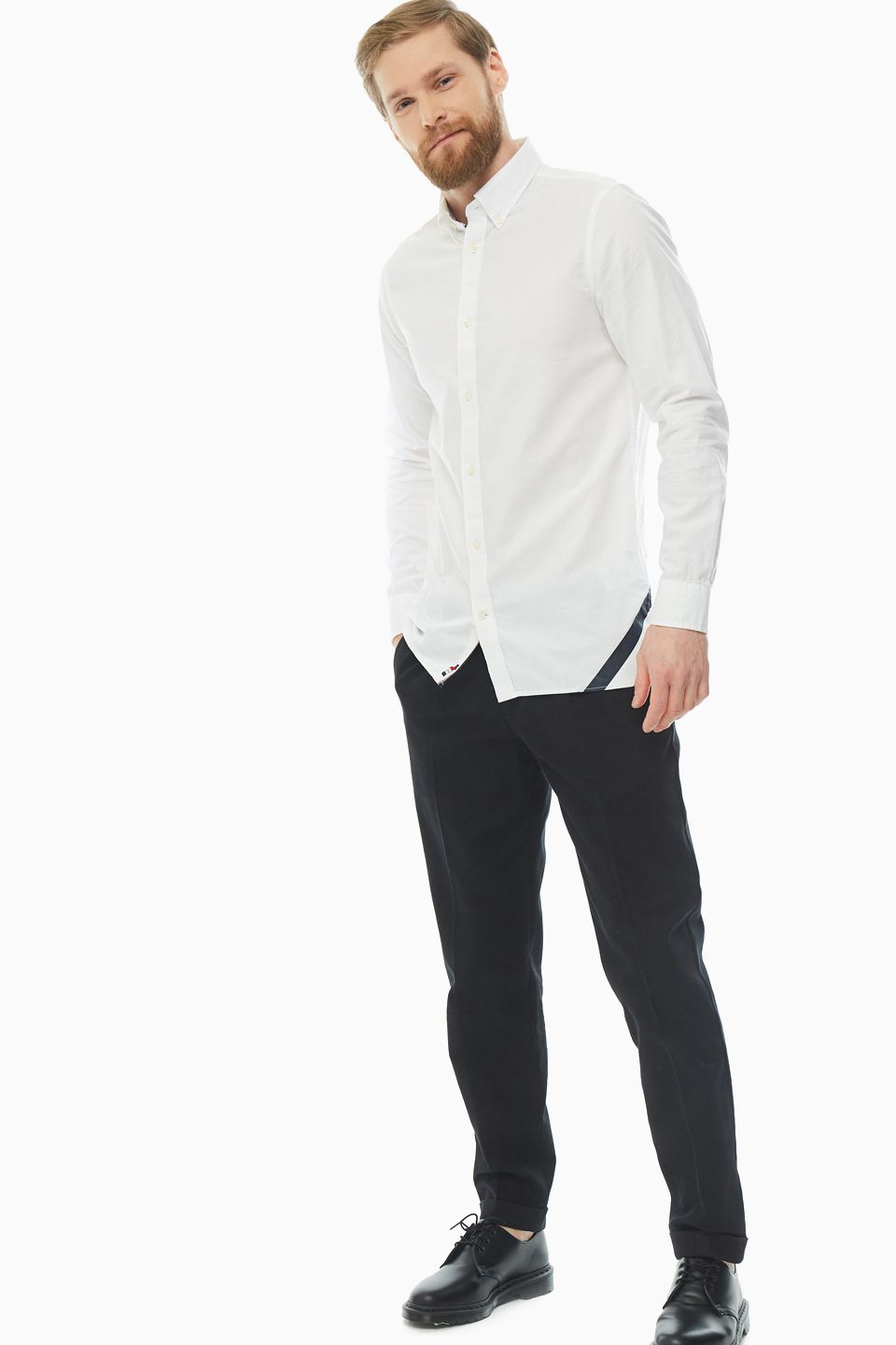 

Рубашка мужская Tommy Hilfiger MW0MW12673 YBR белая XL, Белый, MW0MW12673 YBR