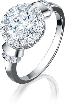 

Кольцо из золота р. 19,5 PLATINA jewelry 01-4256-00-501-1120-38, фианит, 01-4256-00-501-1120-38