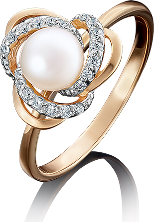 

Кольцо из золота р. , PLATINA jewelry 01-4457-00-302-1110-23, жемчуг культивированный, 01-4457-00-302-1110-23