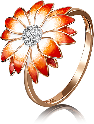 

Кольцо из красного золота р.  PLATINA jewelry 01-4784-00-401-1110-25, фианит, 01-4784-00-401-1110-25