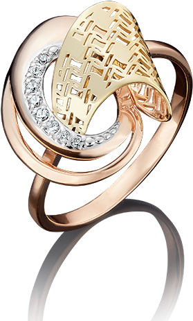 

Кольцо из золота с фианитом р. 19.5 PLATINA jewelry 01-4971-00-401-1113-48, 01-4971-00-401-1113-48