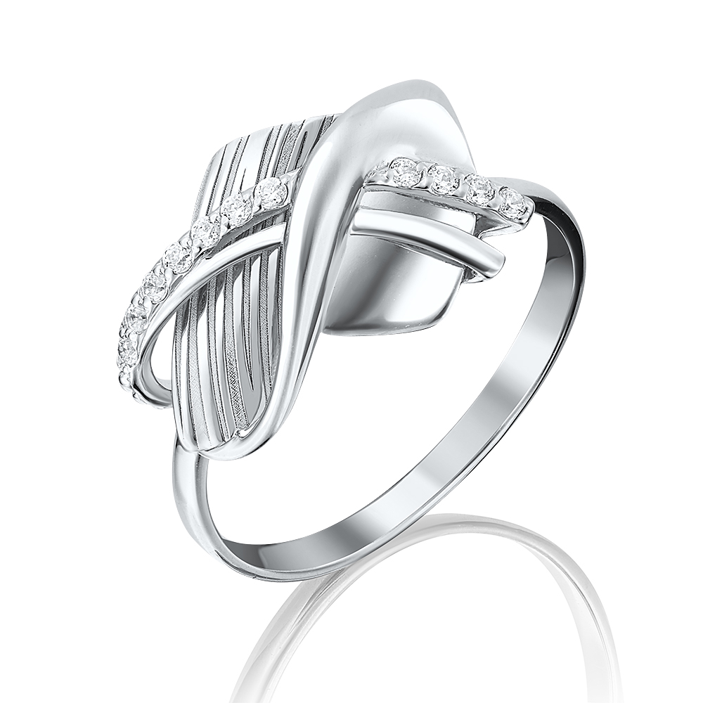 

Кольцо из белого золота р.  PLATINA jewelry 01-5087-00-401-1120-65, фианит, 01-5087-00-401-1120-65