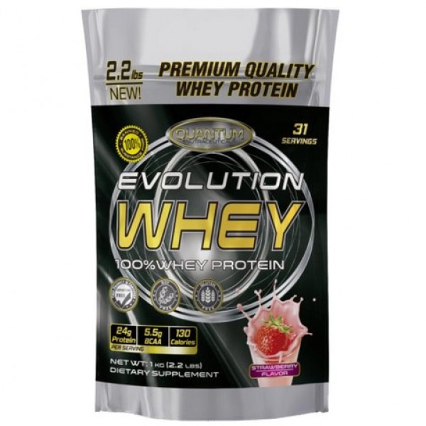 фото Протеин quantum nutraceuticals evolution whey, 1000 г, клубника