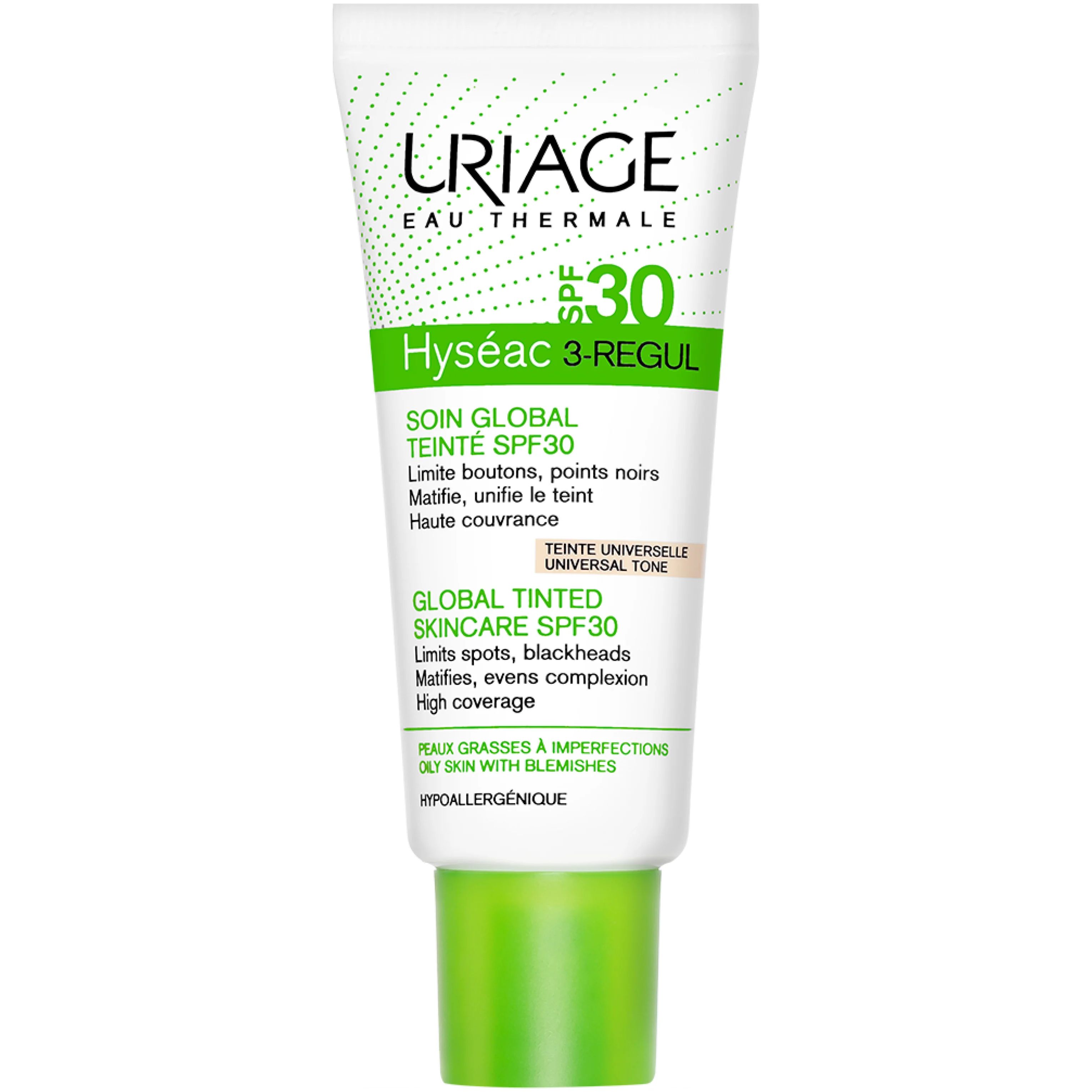 Тональный крем Uriage Hyseac 3-Regul SPF 30 40 мл боро плюс антисептический крем зеленый 50г