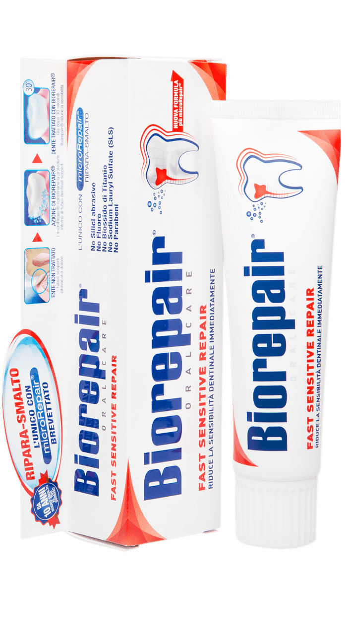 фото Biorepair® fast sensitive repair 75 ml - зубная паста для чувствительных зубов
