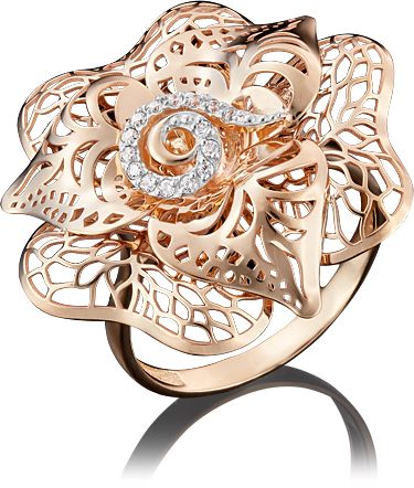

Кольцо из золота р. 20,5 PLATINA jewelry 01-4841-00-401-1110-65, фианит, 01-4841-00-401-1110-65