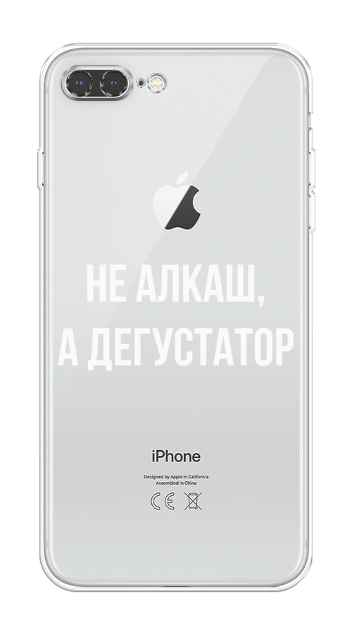 

Чехол на Apple iPhone 8 Plus "Дегустатор", Белый;бежевый, 10950-6