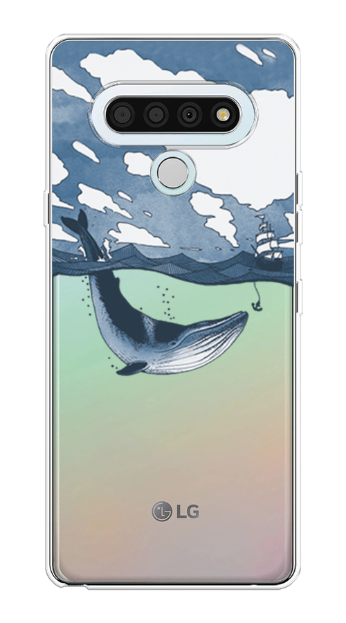 

Чехол на LG Stylo 6 "Большой кит", Синий, 84550-1