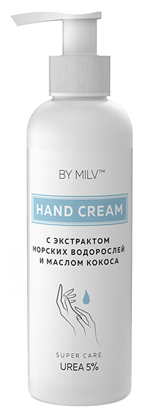 

Крем для рук MILV С экстрактом морских водорослей и маслом кокоса 200 мл
