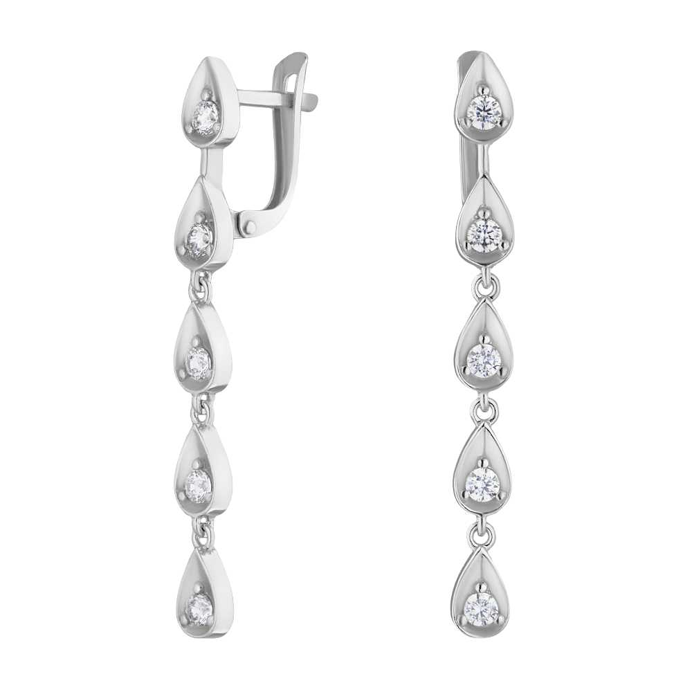 

Серьги из серебра с фианитами ЮВЕЛИР КАРАТ 2127891/9