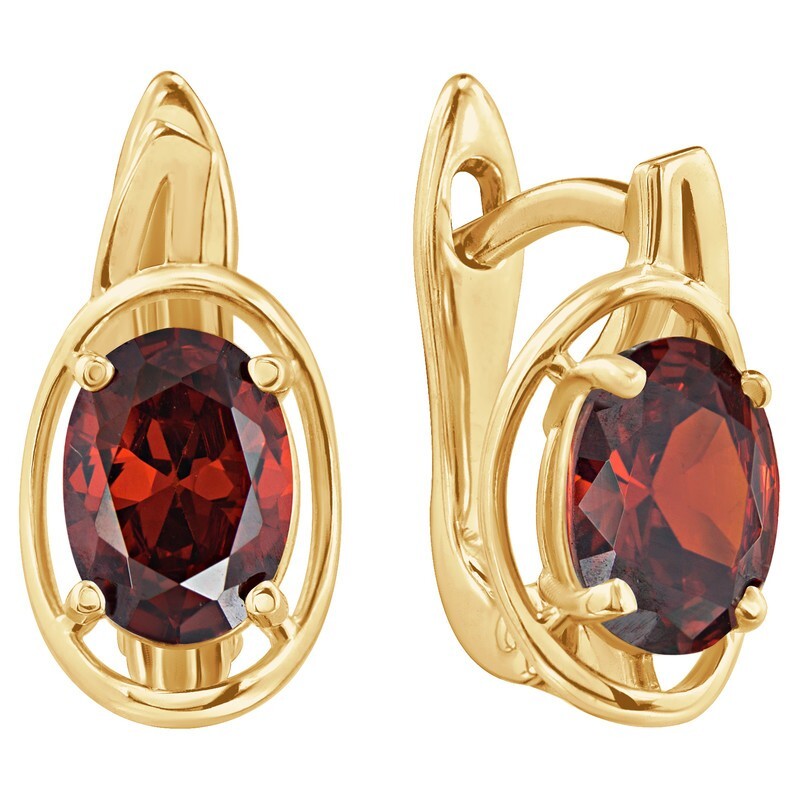 

Серьги из серебра с кристаллом ювелирным LAZURIT-ONLINE 8317YG, 8317YG