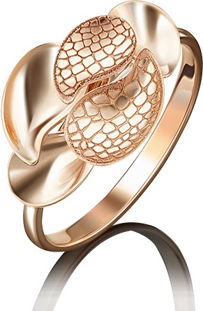 

Кольцо из красного золота р. 20 PLATINA jewelry 01-5078-00-000-1110-48, 01-5078-00-000-1110-48