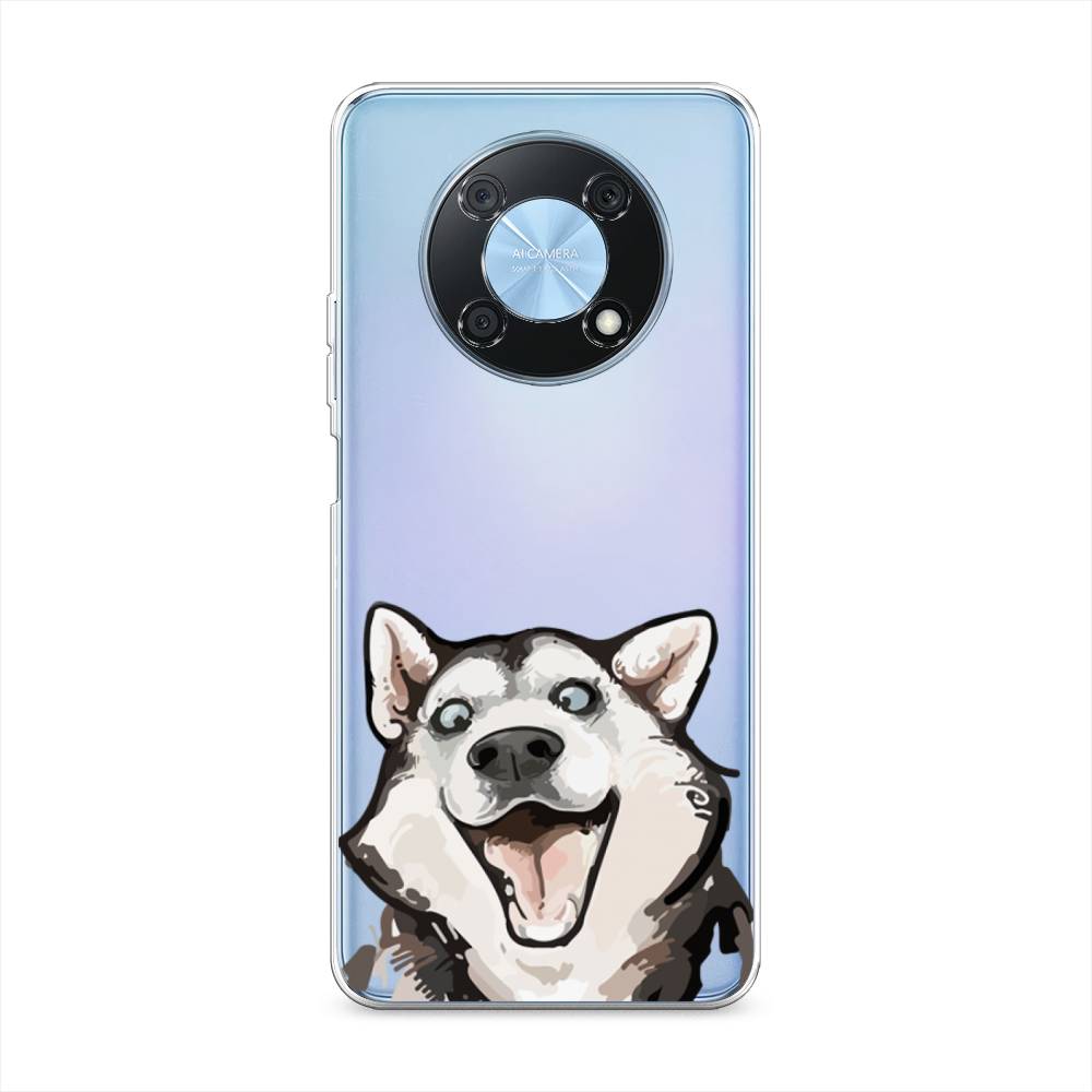 

Чехол Awog на Huawei Nova Y90 "Радостный хаски", Разноцветный