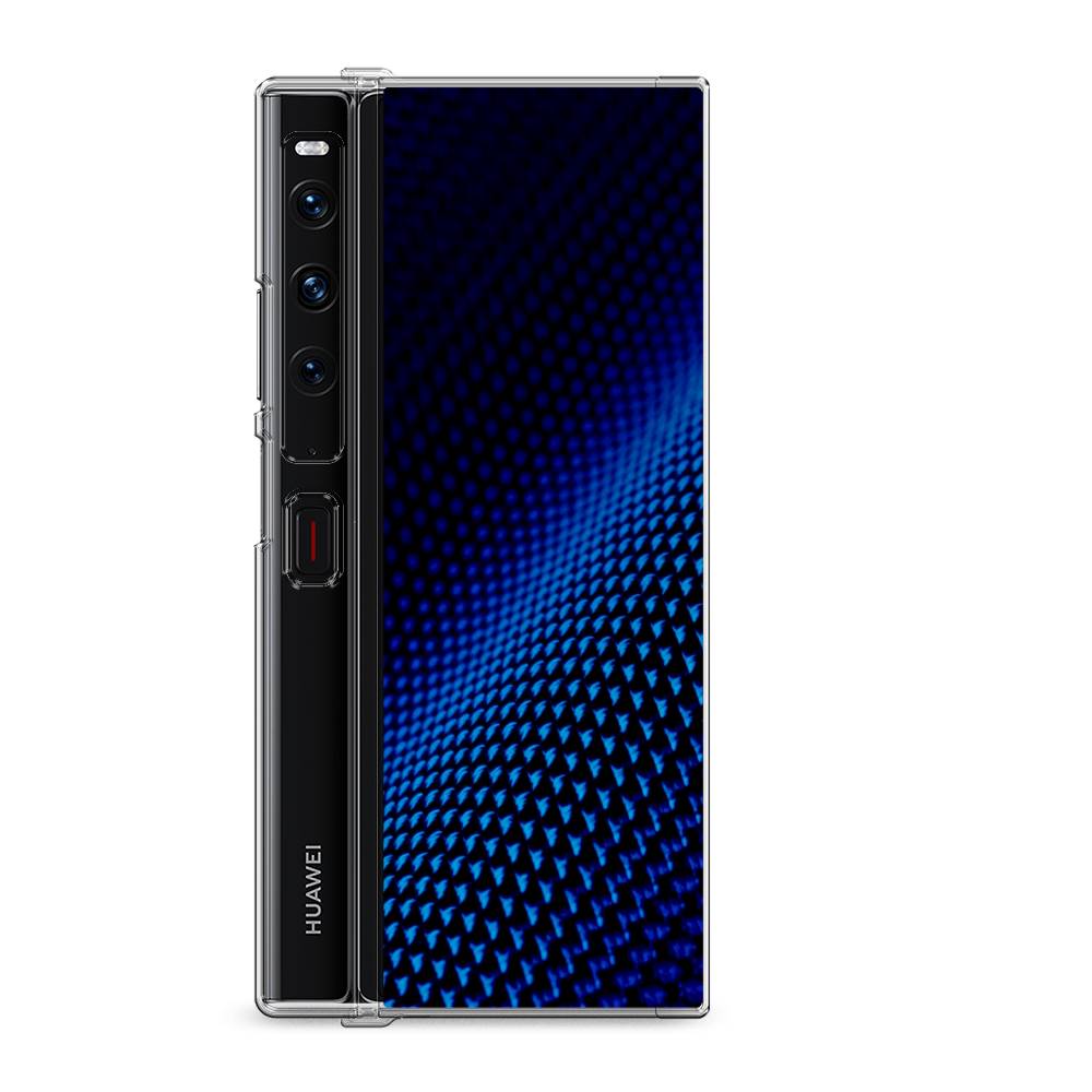 фото Силиконовый чехол "синий карбон" на huawei mate xs 2 / хуавеи мате xs 2 awog