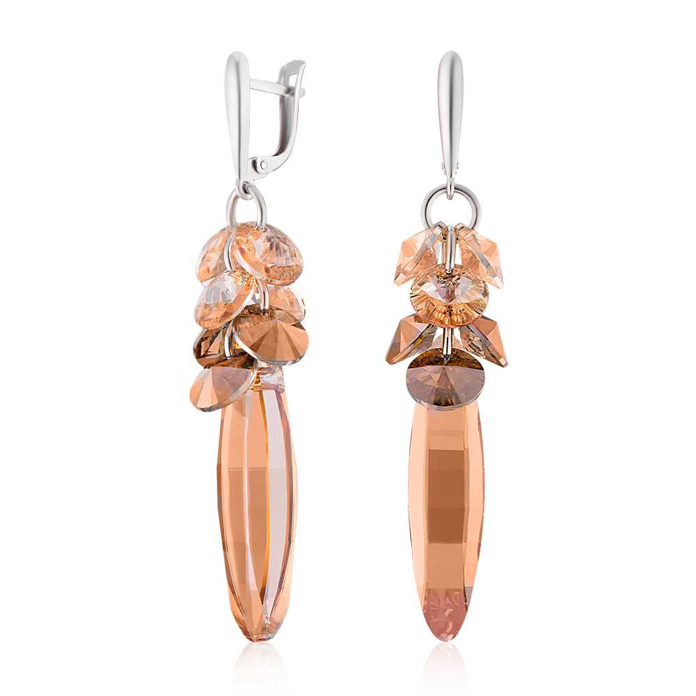 

Серьги из серебра с кристаллами Swarovski ЮВЕЛИР КАРАТ 2126949/9