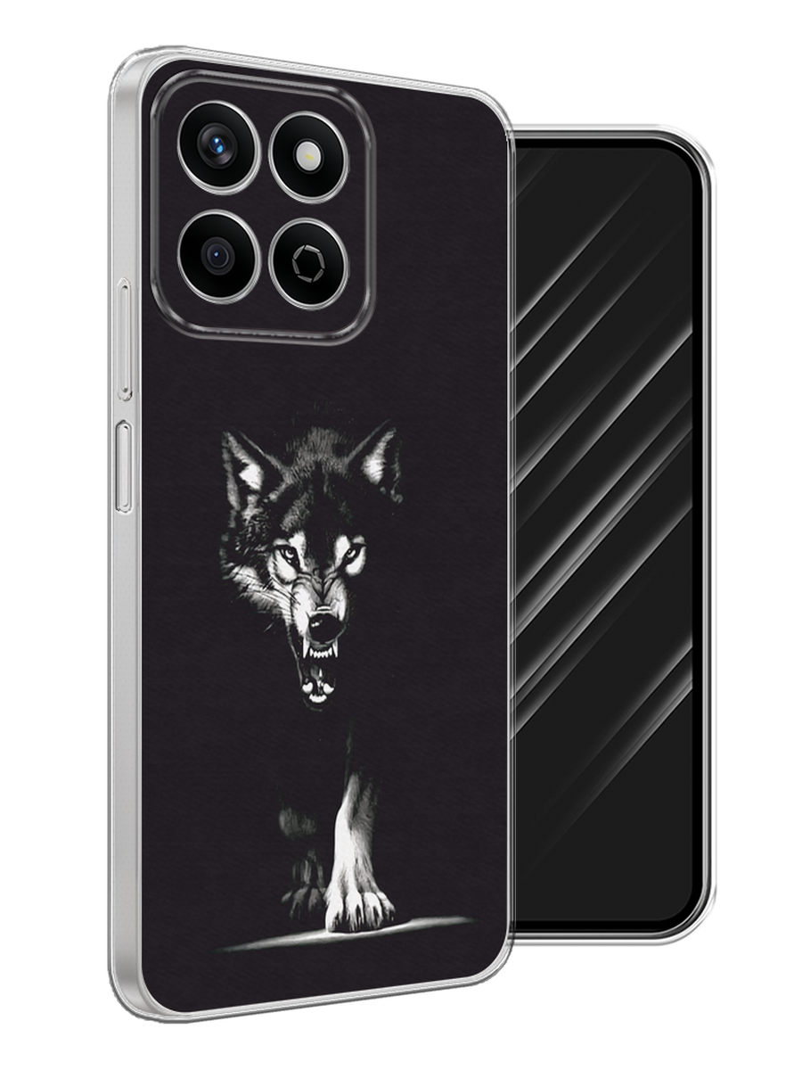 

Чехол Awog на Honor X7c "Волк выходит из ночи", Серый;черный;белый, 6125250-1