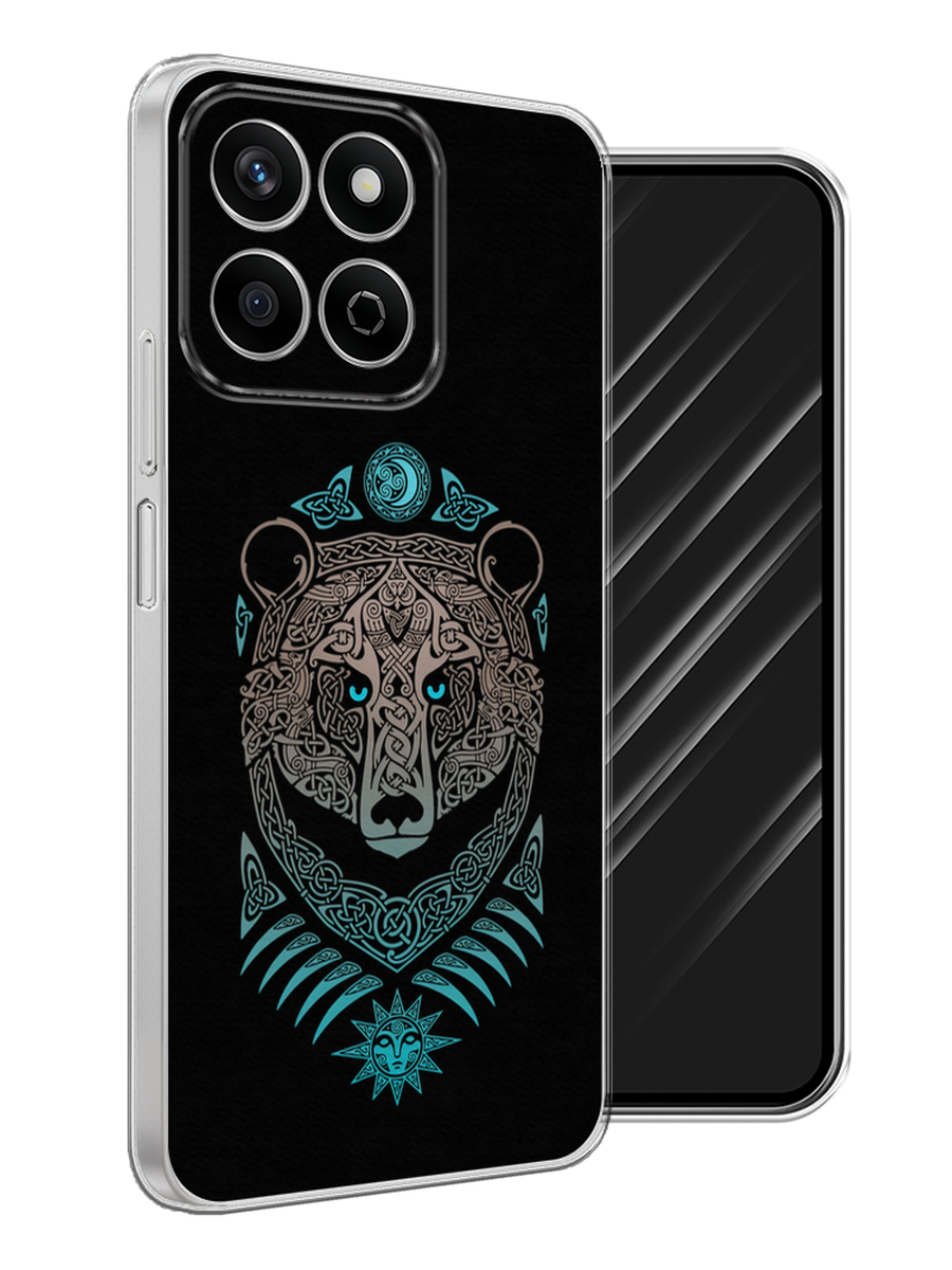 

Чехол Awog на Honor X7c "Кельтский медведь", Черный;серый, 6125250-1