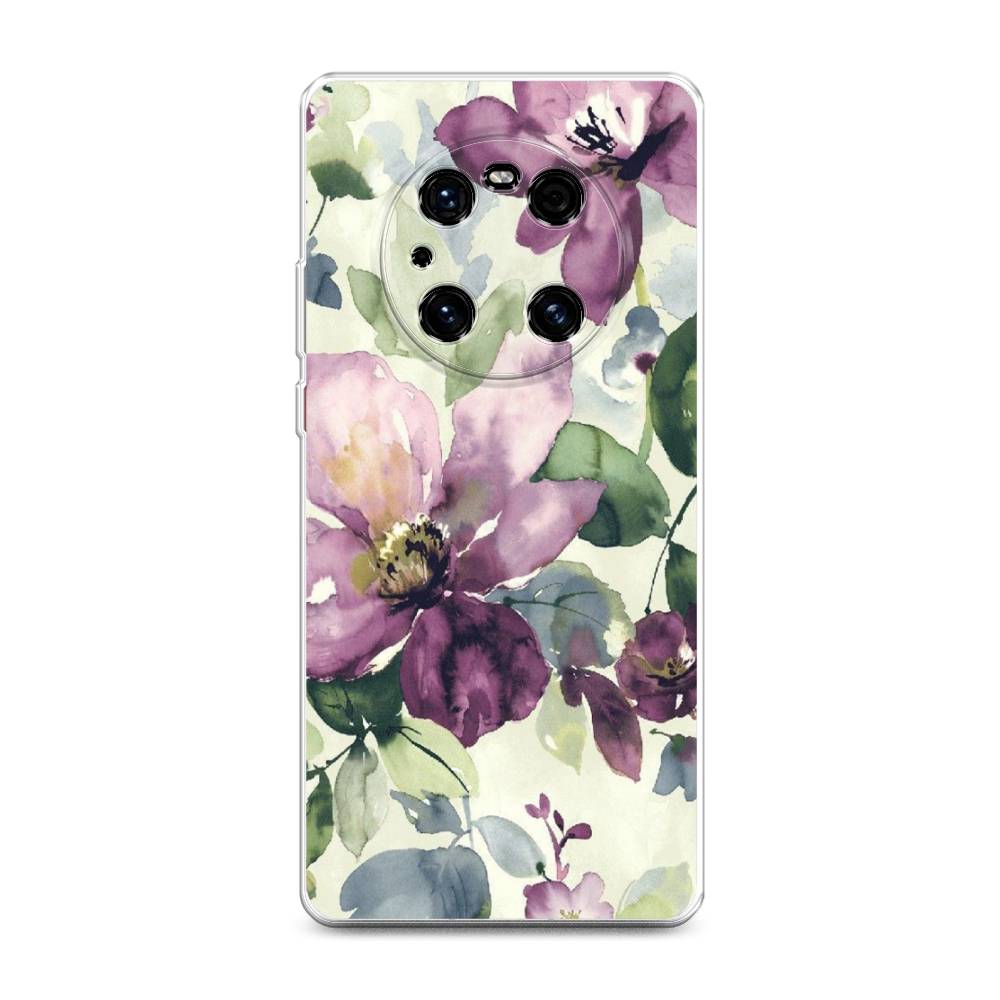 

Чехол Awog на Huawei Mate 40E Pro "Сиреневые цветы-акварель", Разноцветный, 6107550-10