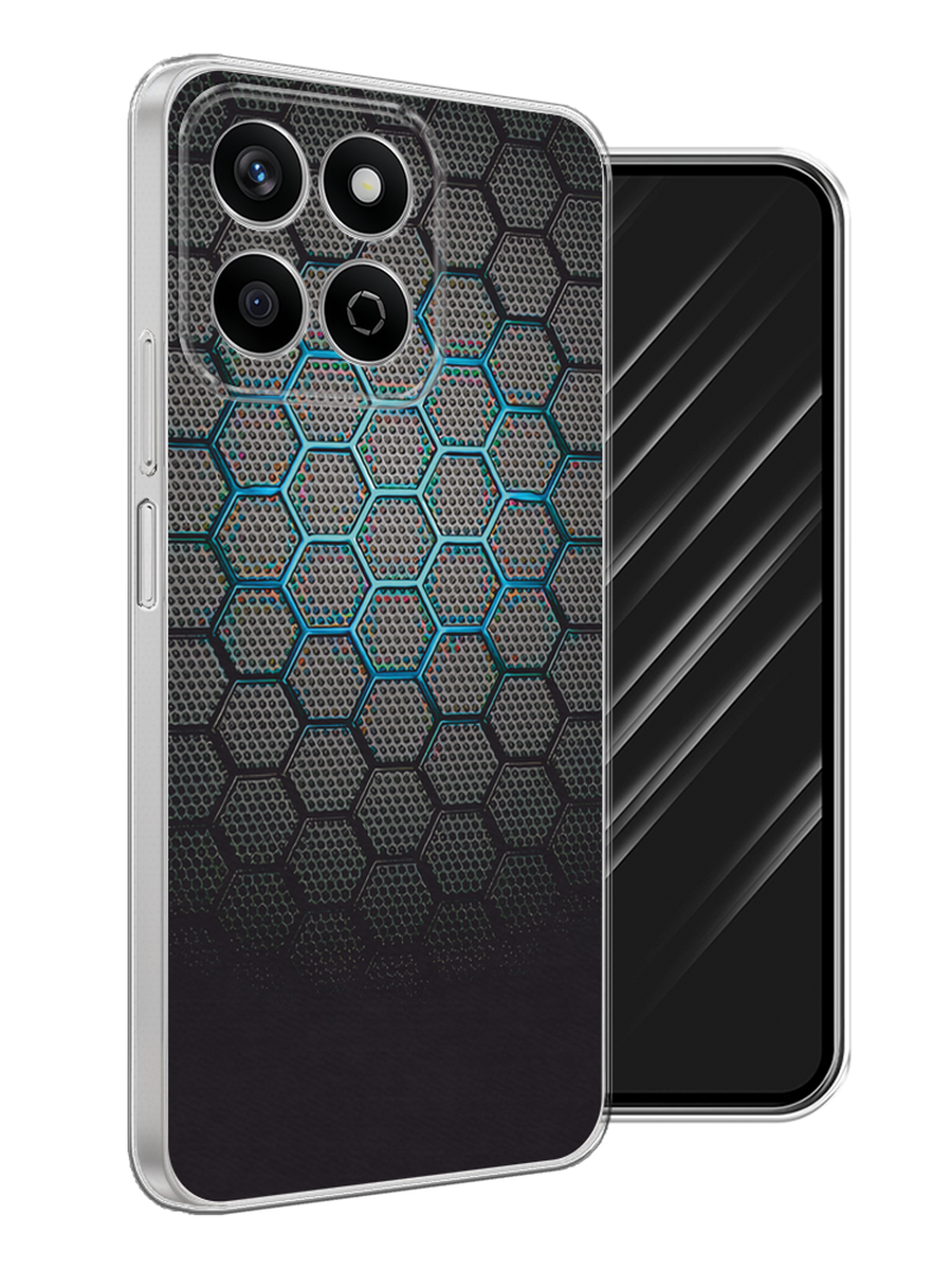 

Чехол Awog на Honor X7c "Бирюзовые соты", Бирюзовый;синий;черный, 6125250-1
