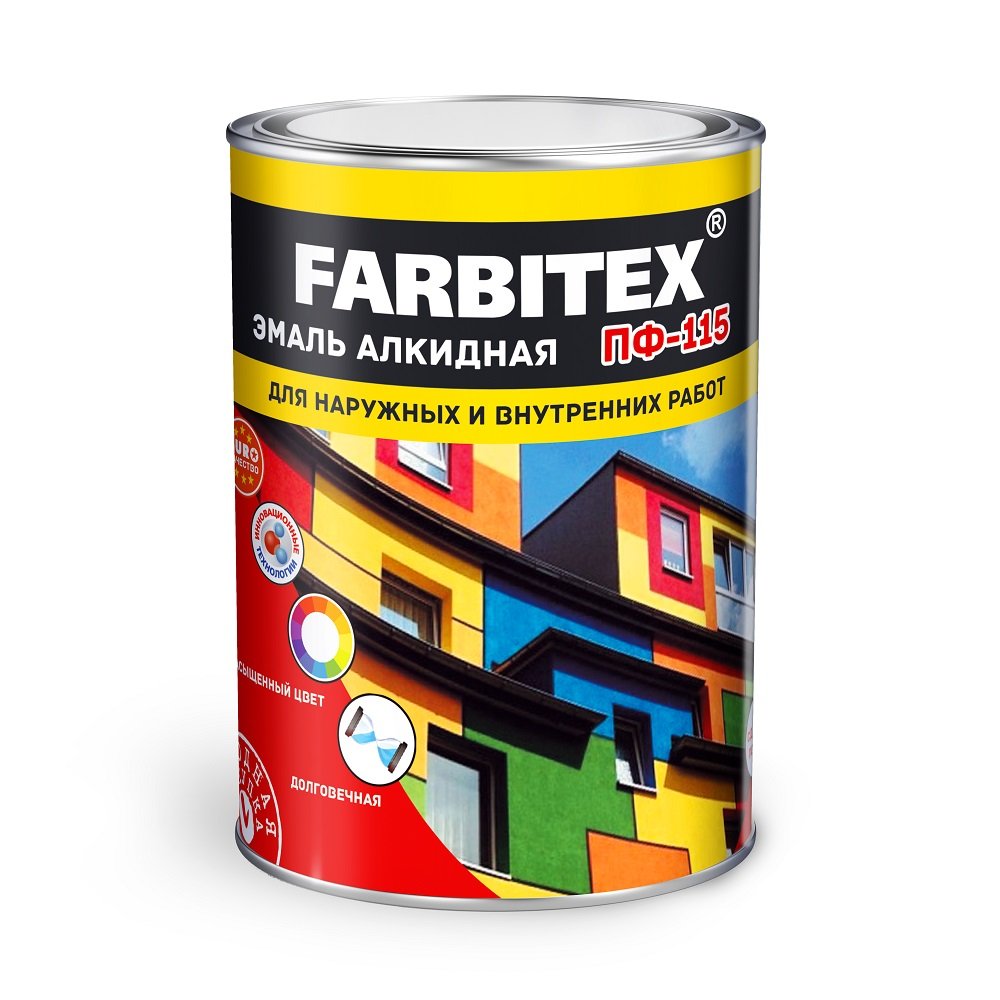 Эмаль алкидная FARBITEX ПФ-115 4300005993