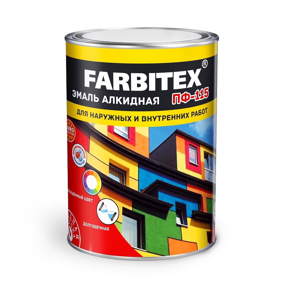 фото Эмаль алкидная farbitex пф-115 4300005993