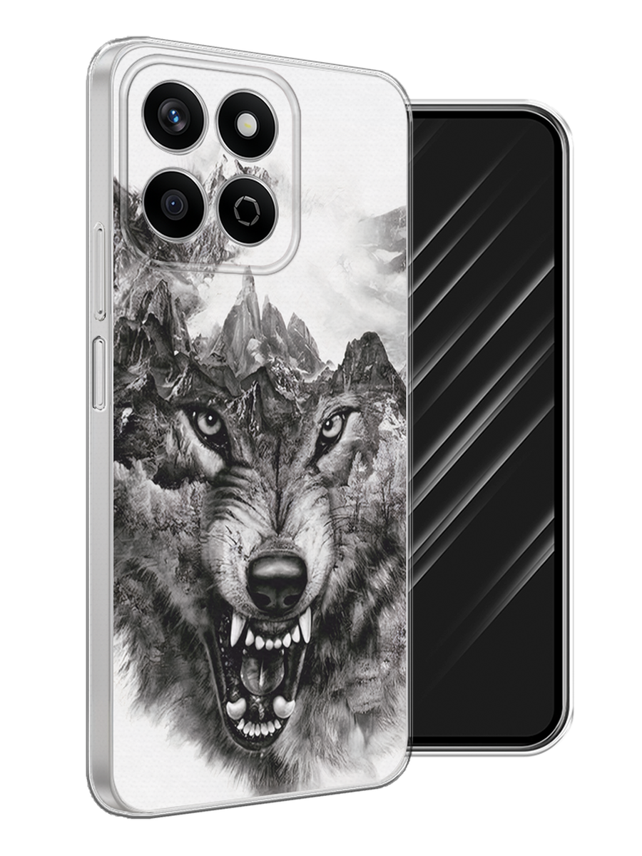 

Чехол Awog на Honor X7c "Волк в горах", Серый;белый;бежевый, 6125250-1
