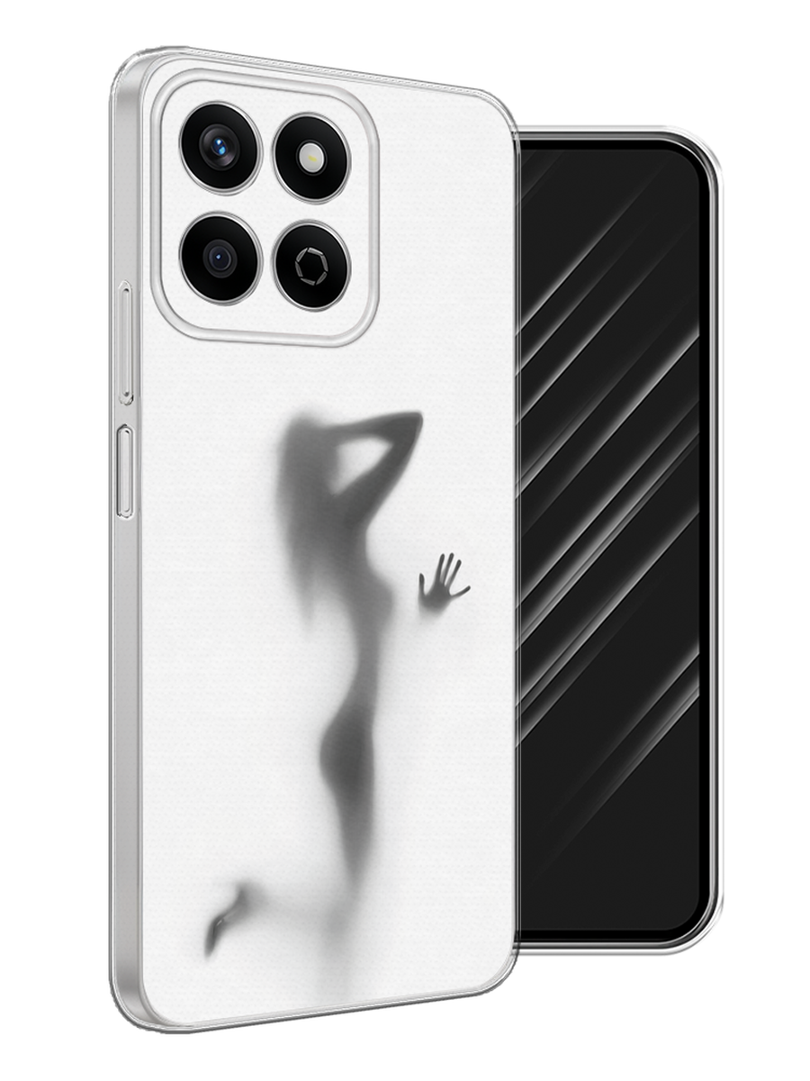 

Чехол Awog на Honor X7c "Стекло в душе", Белый;серый;черный, 6125250-1