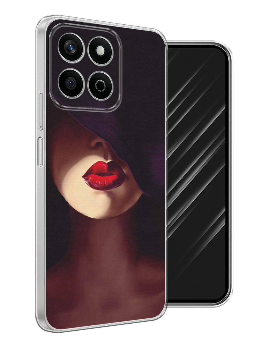 

Чехол Awog на Honor X7c "Красные губы", Черный;бежевый;красный, 6125250-1