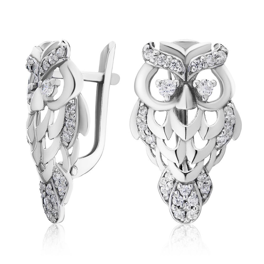 

Серьги из серебра с фианитами ЮВЕЛИР КАРАТ 2129195/9, 2129195/9