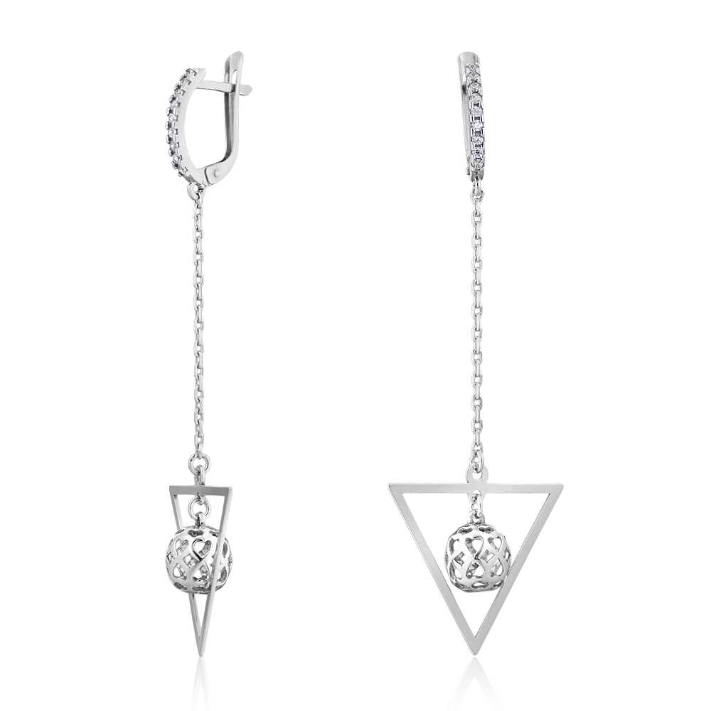 

Серьги из серебра с фианитами ЮВЕЛИР КАРАТ 2129084/91