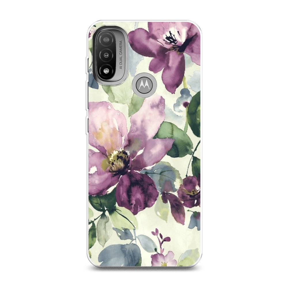 

Чехол Awog на Lenovo K14 Plus/Motorola Moto E20/E30/E40 "Сиреневые цветы-акварель", Разноцветный, 243450-10