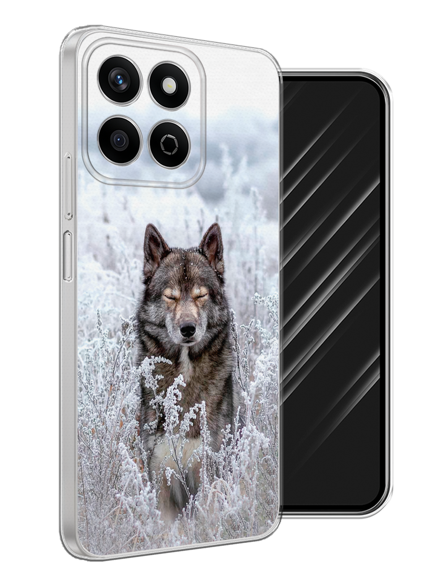 

Чехол Awog на Honor X7c "Волк в поле", Белый;черный, 6125250-1