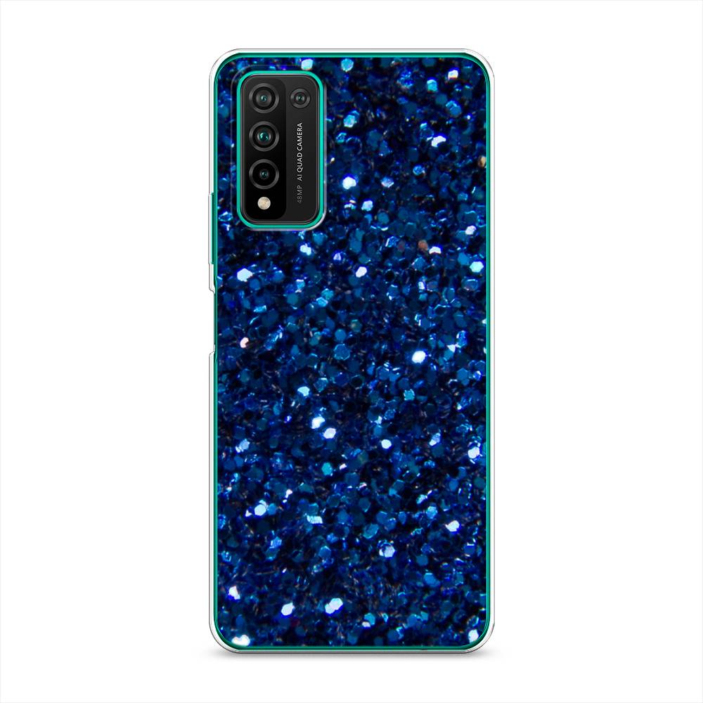 

Чехол Awog "Синие блестки рисунок" для Honor 10X Lite